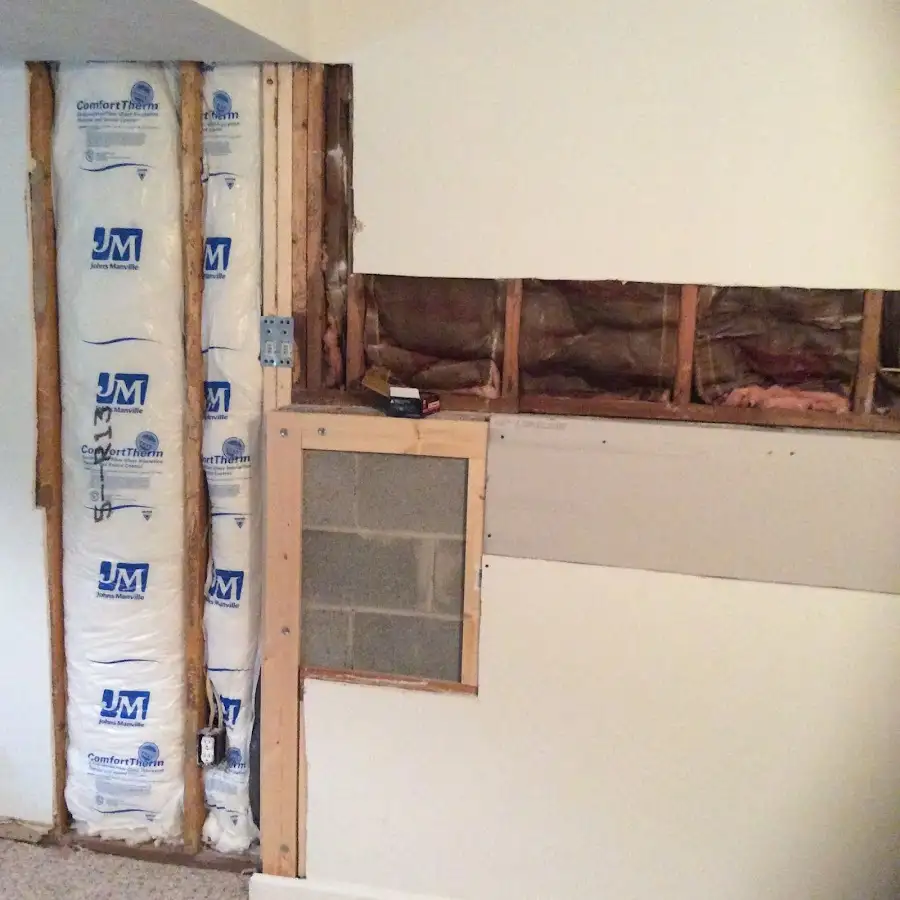 Wall insulation replacement during Structural Drying in Mount Vernon